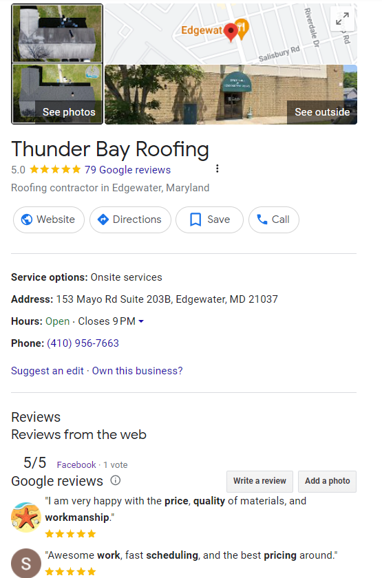 Thunder Bay Roofing GMB
