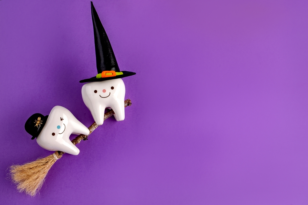 teeth on witch's broom